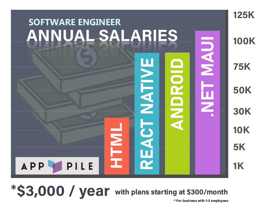 App Pile for $3000 per year or $300 per month